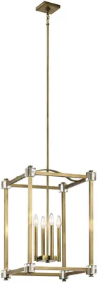 Produktbild von Elstead Cayden Hängeleuchte E14 4-fach 66cm Naturmessing