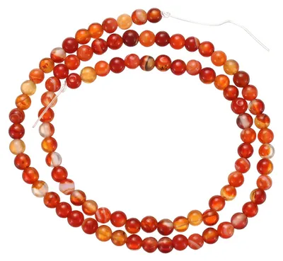 Achat-Edelsteinperlen, rot, 4 mm, rund, 37 Stück, DIY
