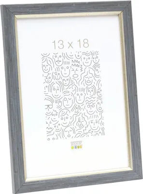 Produktbild von Deknudt Kunststoffrahmen S46A grau-blau 18x24 cm