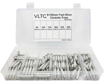 Produktbild von VLTG-Keramiksicherung 6x30 mm, flinke Feinsicherung (F), 5-30 A, 120 Stück