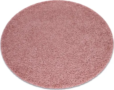 Produktbild von Teppich SOFFI Kreis shaggy 5cm rosa Rosa rund 120 cm