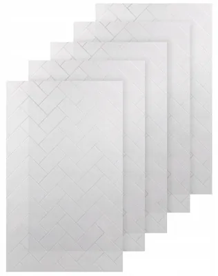 Produktbild von Statische Fensterfolie 61x500 cm Sichtschutzfolie Milchglasfolie Ziegel Mosaik Ohne Kleber