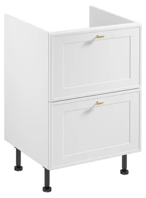 Obrázek produktu pro Spodní šuplíková kuchyňská skříňka SALERNO - šířka 60 cm, bílá