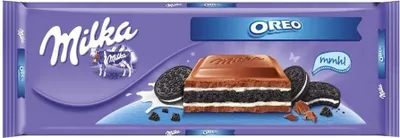 Obrázok produktu pre Milka Mmmax Kakaové sušienky Oreo s vanilkovou mliečnou náplňou 300 G