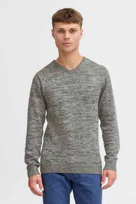 Produktbild von BLEND BHDansel Herren Strickpullover Feinstrick Pullover mit V-Ausschnitt Rippbündchen Baumwollmischung Regular fit