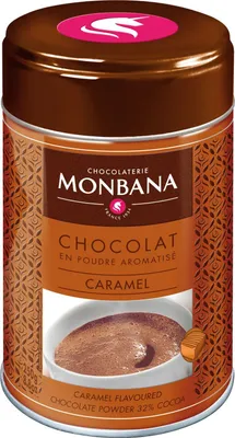 Produktbild von Monbana Flavoured Chocolate Powder Caramel, 250g