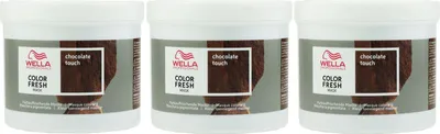 Produktbild von Wella Color Fresh Mask 3 x 500 ml Chocolate Touch Tönungsmaske Haartönung