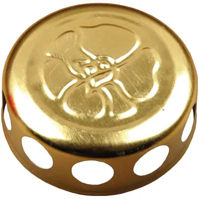 Image de Bougie funéraire "Mains" Bougie funéraire à picots incl. bougie hexagonale Blanc