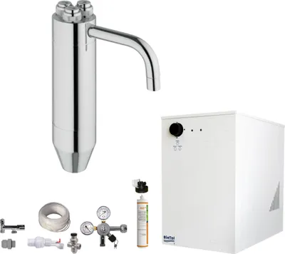 Produktbild von Tafelwassergerät BieTal BT-30U Kühlung Schanksäule Puls 245 Wasserfilter SET