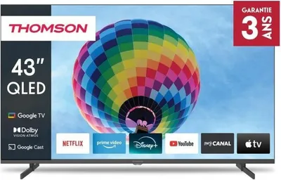 Zdjęcie produktu dla Telewizor QLED THOMSON 43 cale, 4K UHD, HDR 10, Google TV, Model 43QG4S14