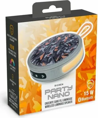 Produktbild von Bigben Interactive PARTYBTIPNANOCGO, 5,08 cm (2"), 15 W, 80 - 20000 Hz, 4 Ohm, 55 dB, Kabellos