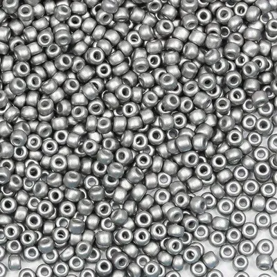 Immagine prodotto di Perline di vetro, 3 mm, color argento, colorate, 3600 pezzi/100 g, perline di vetro 8/0 per bracciali, collane e orecchini