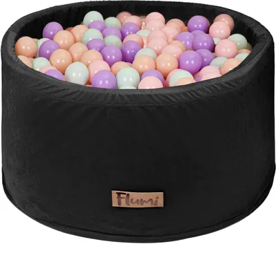 Obrázok produktu pre Flumi Ball Pool Baby 90x40cm s 200 guľami 7cm vyrobené v EÚ - fialová, mentolová, broskyňová