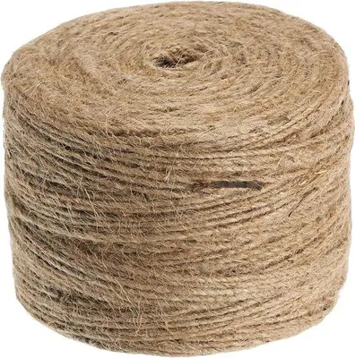 Immagine prodotto di Bobina di juta Touw a 4 strati da 280 m di diametro 35 mm - Colore naturale - Resistente e sostenibile