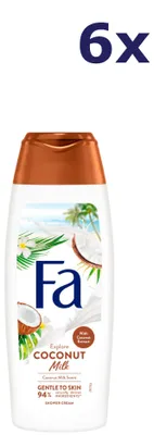 Produktbild von 6x Fa Douchegel - Coconut Milk 250 ml