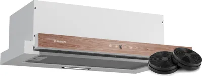 Image de Klarstein ZenFusion Hotte Aspirante, 60cm Hotte Cuisine avecTactile, Débit 400 m³/h, Efficacité Énergétique A, Extracteur Télescopique, Éclairage LED, Filtre à Charbon Actif