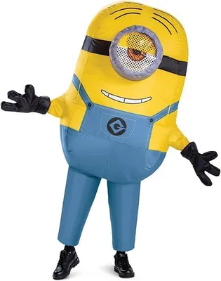 Productafbeelding van Opblaasbaar Minion-kostuum voor volwassenen