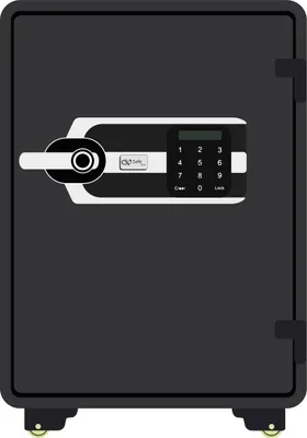 Produktbild von Olympia GOsafe 5600FP, Frei stehend sicher, Schwarz, Code, Lesegerät für den Fingerabdruck, Schlüssel, 48 l, Polypropylen (PP), 600 mm