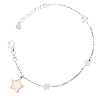 Obrázok produktu pre Náramok Orphelia, strieborný, pozlátený, rhodíovaný, dĺžka 19 cm – ZA-7167