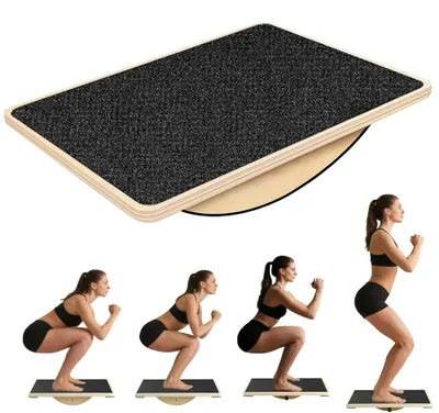 Produktbild von Balance Board - Trainingsgerät - Core-Training - Haltungskorrektur - Stabilitätstraining - Muskelentspannung - Für Zuhause und Büro
