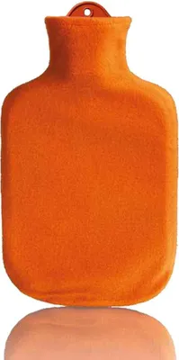 Produktbild von Wärmflasche 2 Liter Bettflasche Wärmeflasche Gummi Wärmekissen Konturbezug aus Fleece von Sänger