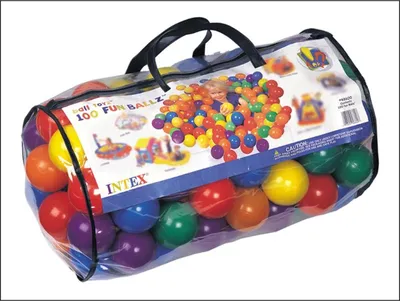 Produktbild von Intex 49602 NP Small Fun Ballz - Kunststoffbälle - 100 Stück - Ø 6,5 cm