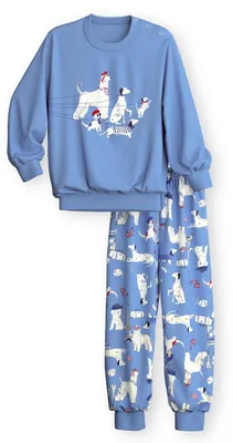 Productafbeelding van CALIDA Toddlers Bündchen-pyjama, meisjes, kleur blauw, maat 116-122