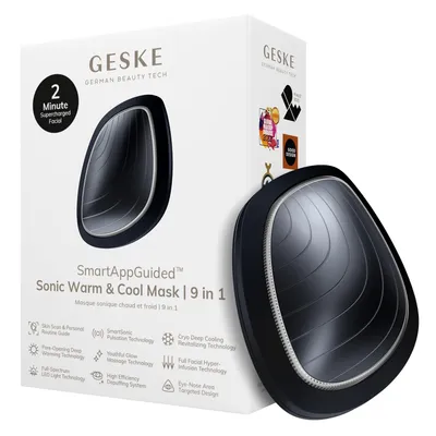 Produktbild von 9 in 1 Beauty LED-Gesichtsmaske Voll-LED-Spektrum und Rotlichttherapie Wärme Kühlung Erhöhte Gesichtspflege-Aufnahme Gesichtsmassagegerät
