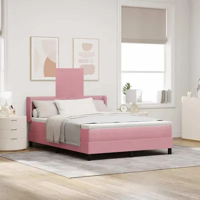 Immagine prodotto di Maison Exclusive - Letto boxspring con testiera Rosa 200 x 140 cm in velluto