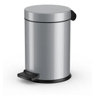 Imagen del producto de Cubo de basura Hailo Tretabfalleimer Solid S, 0704-160, 4 litros, color plateado