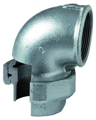 Image de Raccord conique coudé, galvanisé Atusa n° 96 FF, filetage intérieur 3/4˝