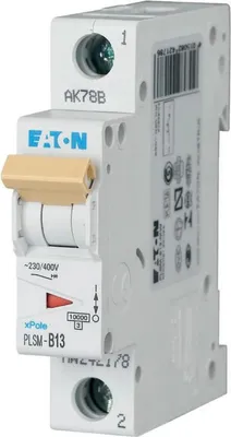 Produktbild von Eaton LS-Schalter 10kA C 13A/1pol 1TE Eaton PLSM-C13-MW, 1 Stk.