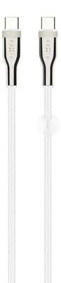 Obrázek produktu pro Nabíjecí a datový opletený kabel FIXED s konektory USB-C/USB-C a podporou PD, 1.2m, USB 2.0, 100W – Černá