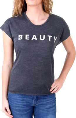 Produktbild von Madonna T-Shirt Damen "ELLE" Oversized Rundhals Shirt mit Aufdruck MF-406912 Anthrazit M