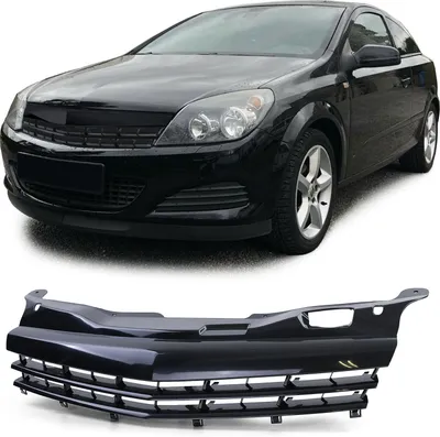 Zdjęcie produktu dla Kratka chłodnicy sportowa czarna do Opel Astra H GTC / TwinTop 05-10