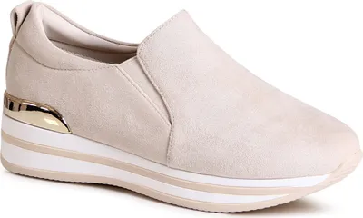 Produktbild von topschuhe24 2964 Damen Plateau Slipper Keil Halbschuhe , Farbe:Beige, Größe:39 EU