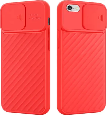 Produktbild von Cadorabo Hülle für Apple iPhone 6 PLUS / 6S PLUS Schutzhülle in Rot TPU Cover Etui Kameraschutz