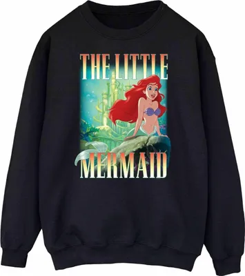 Produktbild von The Little Mermaid - Sweatshirt für Damen BI1801 (XL) (Schwarz)