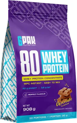 Immagine prodotto di 6PAK Nutrition | 80 Proteine Whey | WPC Cioccolato Istantaneo