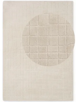 Produktbild von Villeroy & Boch Wollteppich Kenso, Beige, handgewebt, wärmeisolierend, Natürlich - 160x230 cm