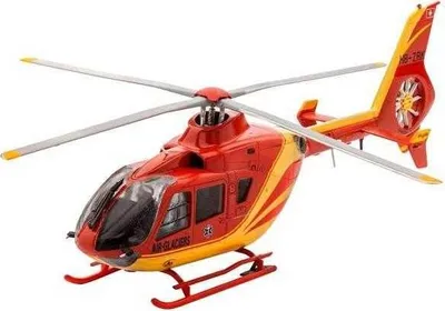 Imagen del producto de Kit de modelismo Revell, helicóptero EC135 de AIR-GLACIERS, escala 1:72