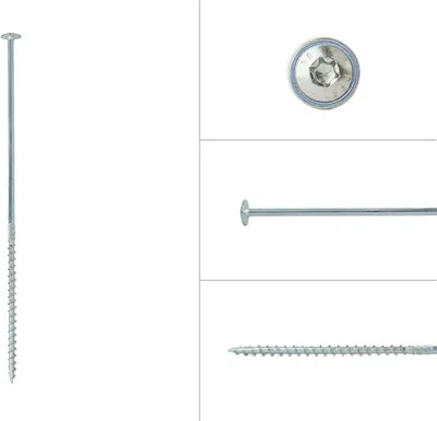 Immagine prodotto di Viti a testa cilindrica zincate 6 x 240 mm Torx 30 - confezione da 50 pezzi