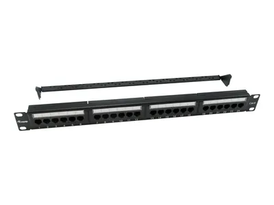 Produktbild von Equip 24-Port Cat.6 Ungeschirmtes Patch Panel, Schwarz