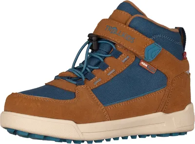 Produktbild von Trollkids Gryllefjord Mid Cut Wanderschuhe Braun,Blau EU 35 Jungen,Mädchen Braun,Blau EU 35