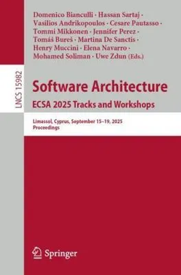 Productafbeelding van Softwarearchitectuur. Tracks en workshops van ECSA 2025