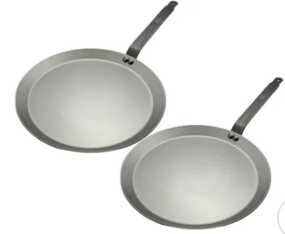 Produktbild von De Buyer Pfannkuchenpfanne Crêpepfanne Ø 30 cm | 99% reines Eisen | Natürliche Antihaftbeschichtung | Für Gas, Elektro & Ofen