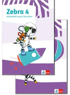Immagine prodotto di Zebra 4. Paket: Arbeitsheft Lesen/Schreiben und Arbeitsheft Sprache Klasse 4