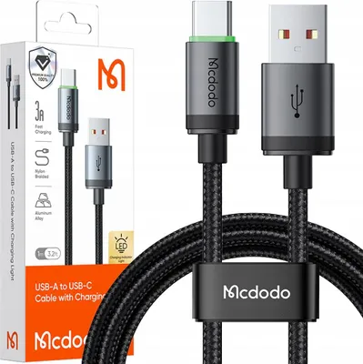 Produktbild von Mcdodo Usb-C Schnellladekabel für Samsung Xiaomi Usb Typ C Qc 4.0 1M
