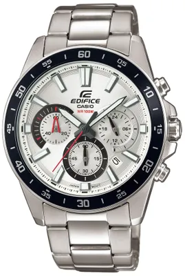 Productafbeelding van Casio Edifice, analoog herenhorloge, roestvrij staal, zilverkleurig, model EFV-570D-7AVUEF