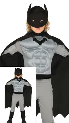 Produktbild von Guirca Batman Muskulöses Superhelden-jungenkostüm 5-6 Years 5-6 Years